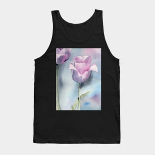 Watercolor Tulip Fine Art Painting1 Tank Top